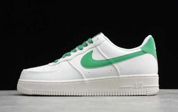New Nike Air Force 1 Low “Outside The Lines” White/Racer Blue-Aurora Green CV2421-100