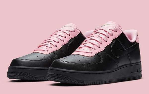 CJ1629-001 Nike Air Force 1 Low Black Pink Classic Sneaker