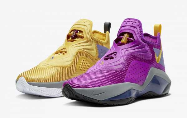 CK6047-500 Nike LeBron Soldier 14 “Lakers” Basketball Shoes