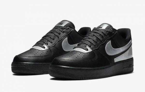Brand New 3M x Nike Air Force 1 Low Black Silver for Online Sale