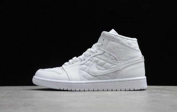 2020 Best Selling Air Jordan 1 Mid Quilted White is Available Now