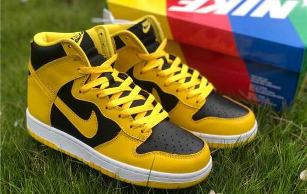 New Nike Dunk High “Varsity Maize” Black/Yellow Sneakers Hot Sale
