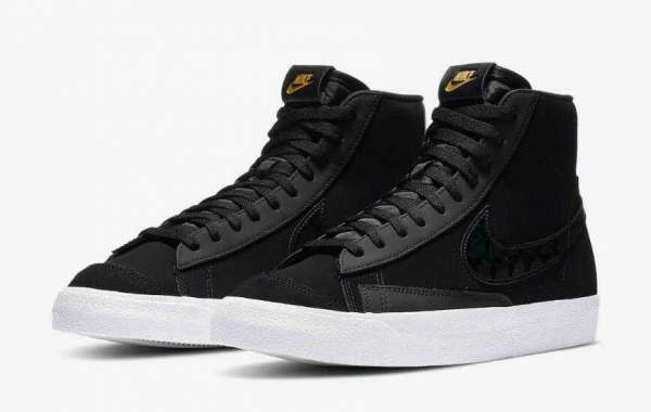 New Brand Nike Blazer Mid PRM Black Gold White is Available Now