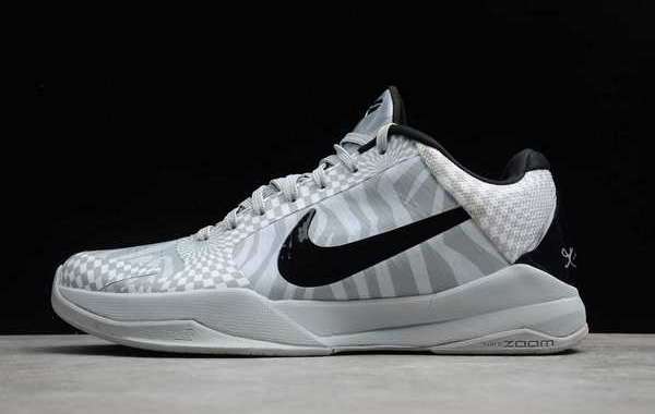 Nike Kobe 5 Protro “DeMar DeRozan” PE Wolf Grey/White-Black 2020 Newest CD4991-003