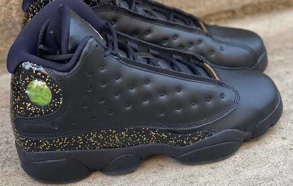 DC9443-007 Air Jordan 13 GS “Black Gold” Basketball Shoes to release on December 3rd 2020