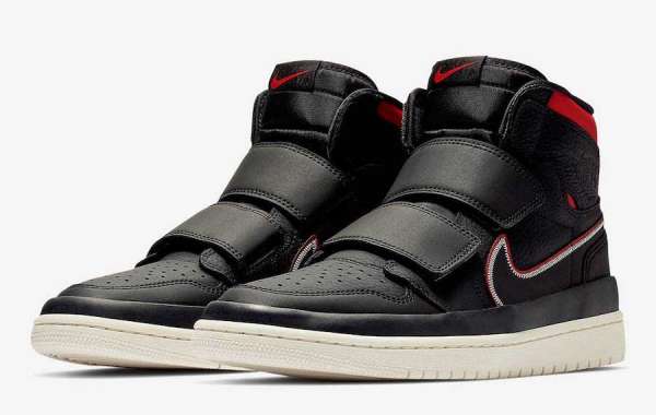 How About The Air Jordan 1 Retro High Double Strap “Black Red” Sneakers AQ7924-016?