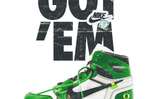 Brand New Off-White x Air Jordan 1 “Oregon Ducks” PE Sneakers