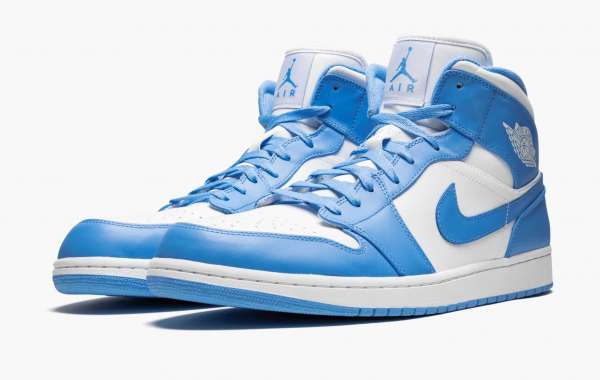 Can you find the hot sale 554724-106 Air Jordan 1 Mid Retro “UNC” Shoes?