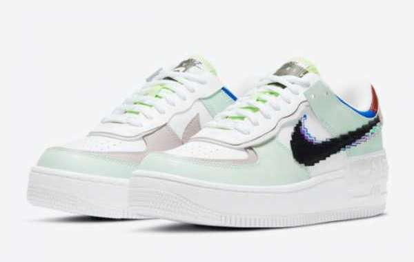 2021 Nike Air Force 1 Shadow “Pixel” Casual Shoes CV8480-300
