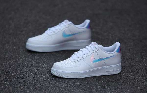 Latest 2021 Nike Air Force 1 LV8 GS White Multi Color Black CW1577-100