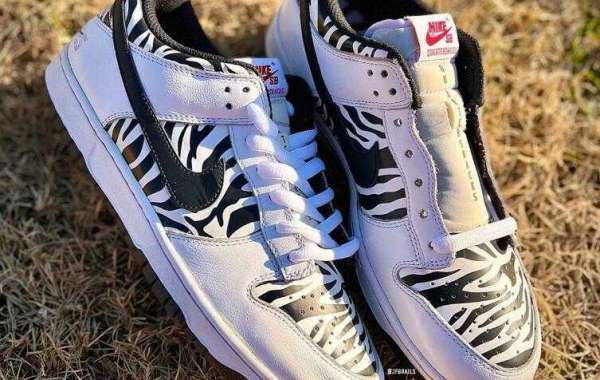 Zebra-Snacks Inspired Quartersnacks x Nike SB Dunk Low