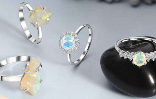 Shop Gemstone Jewelry | Opal Ring From Rananjay Exports