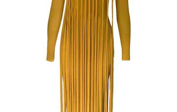 Mustard Fringe Dress: Effortlessly Chic Boho Elegance