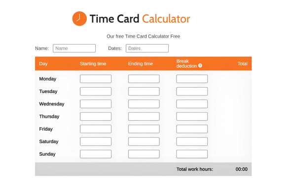 Exploring the Efficiency of Time Card Calculator